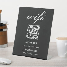 Voetstuk Bord | Modern Wifi Wachtwoord Netwerk