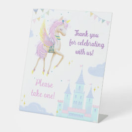 Voetstuk bord "Neem er een!" voor verjaardag. Reclamebord Met Voetstuk