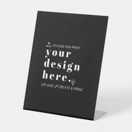 Voetstuk Bord Ontwerp Uploaden 10” x 12” Reclamebord Met Voetstuk