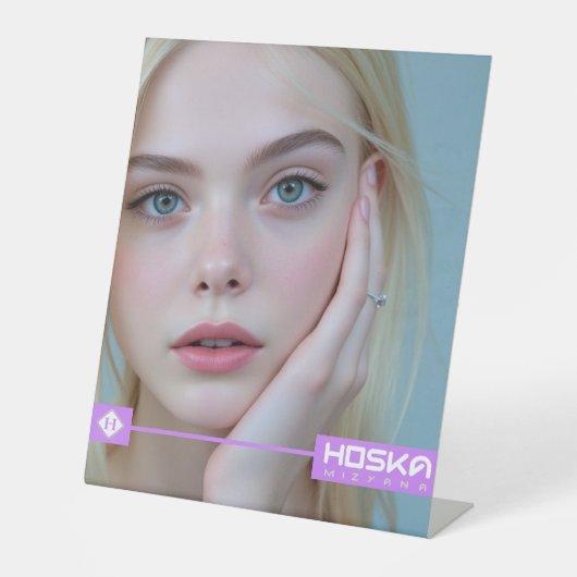 Voetstuk bord reclamebord met voetstuk (Voorkant)