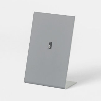 Voetstuk BordElegante Letter S Monogram Zwarte Mar Reclamebord Met Voetstuk