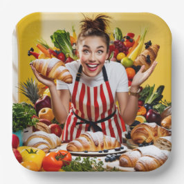 voetstuk papieren bordje