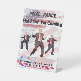 voetstuk van Trump Reclamebord Met Voetstuk