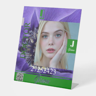 VOETTEKEN VAN JIRANA RECLAMEBORD MET VOETSTUK