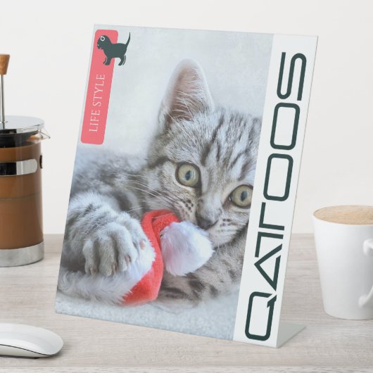 VOETTEKEN VAN QATTOOS RECLAMEBORD MET VOETSTUK (Insitu)