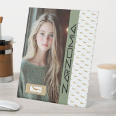 VOETTEKEN VAN ZARZOMIA RECLAMEBORD MET VOETSTUK (Insitu)