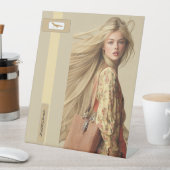 VOETTEKEN VAN ZARZOMIA RECLAMEBORD MET VOETSTUK (Insitu)