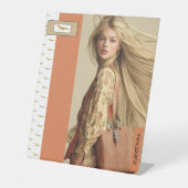 VOETTEKEN VAN ZARZOMIA RECLAMEBORD MET VOETSTUK (Voorkant)