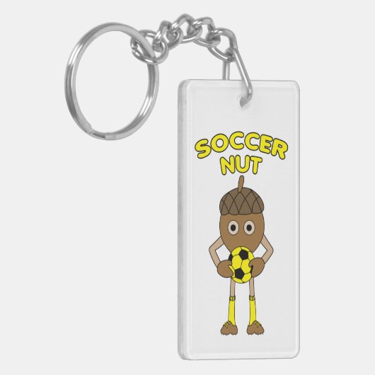 Voettekst bij voettekst sleutelhanger (Voorkant Links)