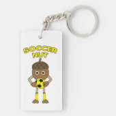 Voettekst bij voettekst sleutelhanger (achterkant)