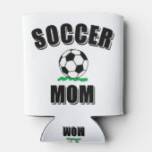 Voettekst en tekst van de voetbalmam blikjeskoeler (Achterkant)