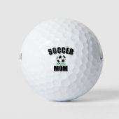 Voettekst en tekst van de voetbalmam golfballen (Voorkant)