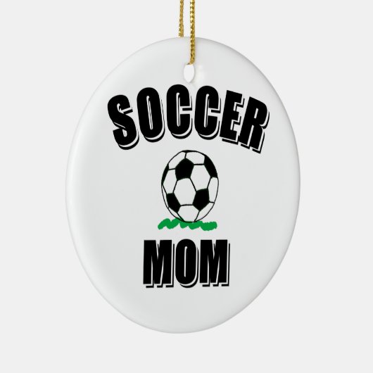 Voettekst en tekst van de voetbalmam keramisch ornament (Rechts)