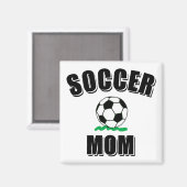 Voettekst en tekst van de voetbalmam magneet (Voorkant / Achterkant)