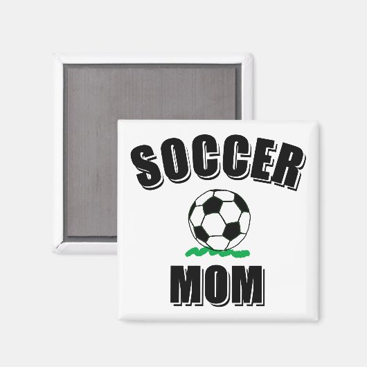 Voettekst en tekst van de voetbalmam magneet (Voorkant / Achterkant)