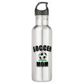 Voettekst en tekst van de voetbalmam waterfles  (Voorkant)