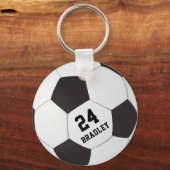 Voettekst Football | Personeelsnummer Sleutelhanger (Voorkant)