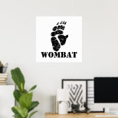 Voettekst voor vrouwen poster (Thuiskantoor)