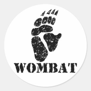 Voettekst voor vrouwen ronde sticker