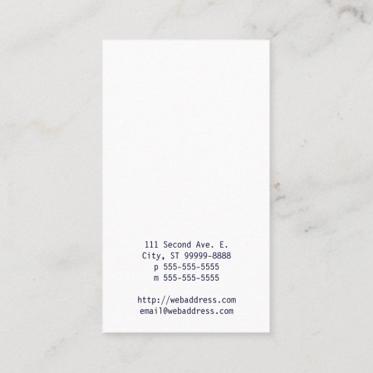 Voettrappen [4] visitekaartje (Achterkant)