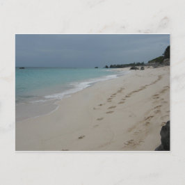 Voettreden in Bermuda Sand Briefkaart