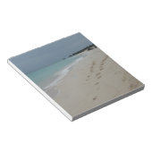 Voettreden in Bermuda Sand Notitieblok (Schuin)