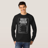 Voettuigmerker Nutrition Facts T-shirt (Voorkant volledig)