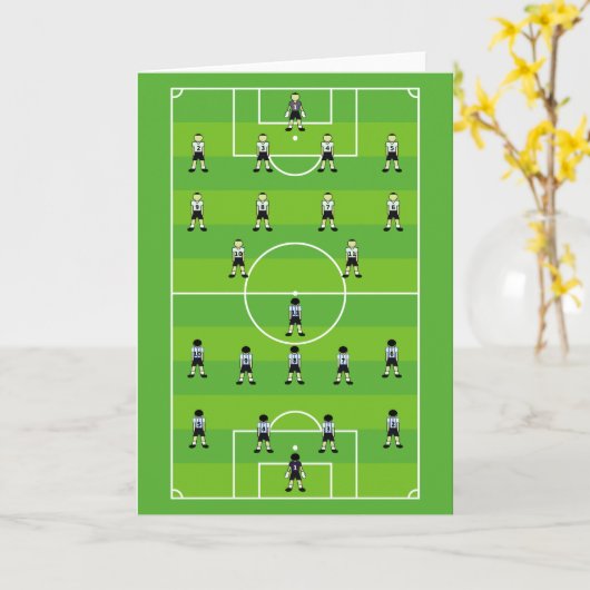 Voetveld Voetbal Kaart (Gele Bloem)