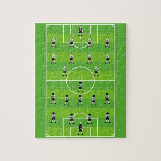 Voetveld Voetbal Legpuzzel (Verticaal)