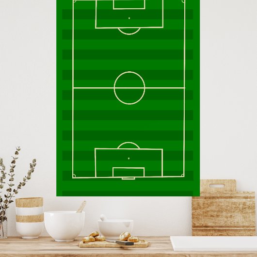 Voetveld Voetbal Poster (Keuken)
