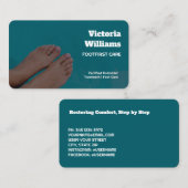 Voetverzorging Aangepaste foto Visitekaartje (Voorkant / Achterkant)