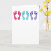 Voetverzorging Chiropody Podiatry Grappige Voeten  Kaart (Gele Bloem)