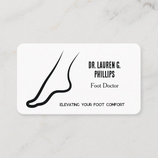 👣 voetverzorging eenvoudig visitekaartje (Voorkant)