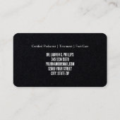 Voetverzorging orthopedische dosering visitekaartje (Achterkant)