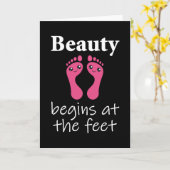 Voetverzorging Pedicure Chiropodist Nail Salon Gif Kaart (Gele Bloem)