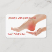 Voetverzorging podiatrisch visitekaartje (Voorkant)