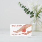 Voetverzorging podiatrisch visitekaartje (Staand voorkant)