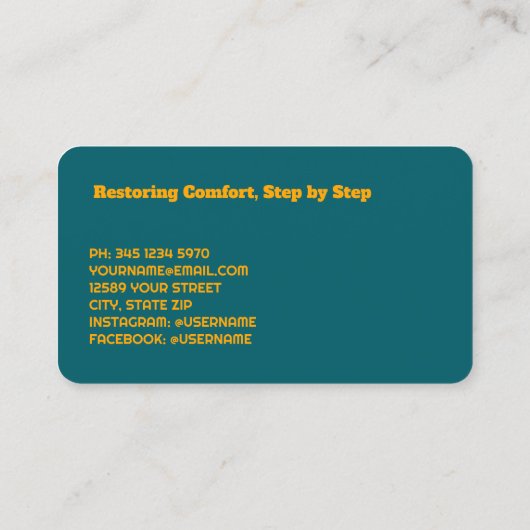 Voetverzorging Visitekaartje (Achterkant)