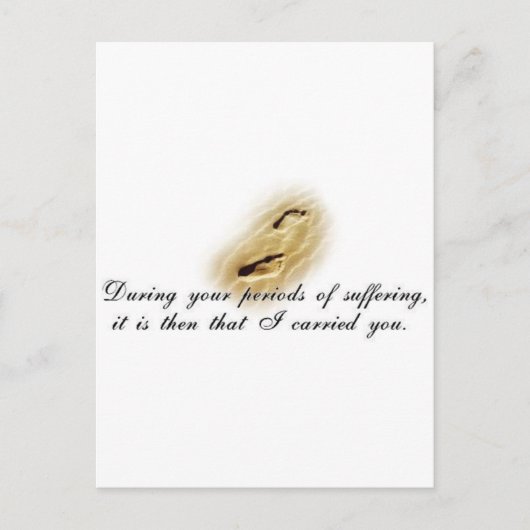 Voetvingergedicht Briefkaart (Voorkant)