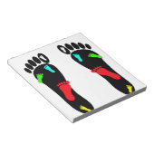 Voetvoetafdrukken Notitieblok (Schuin)