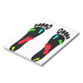 Voetvoetafdrukken Notitieblok (Linkerzijde)