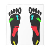 Voetvoetafdrukken Notitieblok (Voorkant)