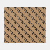 voetvoetvoetafdruk fleece deken (Voorkant (Horizontaal))