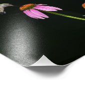 Voetvogel en bijenschotel foto afdruk (Hoek)