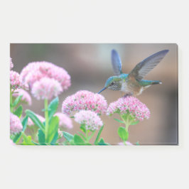 Voetvogel en bloemen post-it® notes