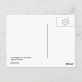 Voetvogel en Bluebonnet Briefkaart (Achterkant)