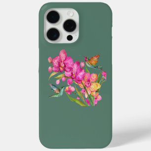 Voetvogel en orchideeën iPhone 15 pro max hoesje