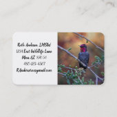 Voetvogel in de zon visitekaartje (Voorkant)