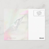 Voetvogel in Soft Fuchsia Briefkaart (Achterkant)