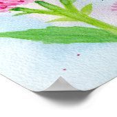 Voetvogel in Waterverf Poster (Hoek)